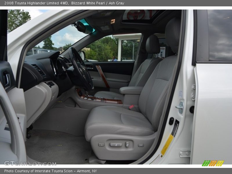 Blizzard White Pearl / Ash Gray 2008 Toyota Highlander Limited 4WD