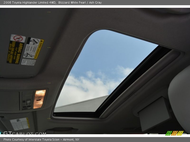 Blizzard White Pearl / Ash Gray 2008 Toyota Highlander Limited 4WD
