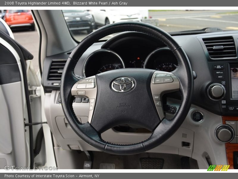 Blizzard White Pearl / Ash Gray 2008 Toyota Highlander Limited 4WD