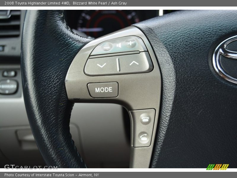 Blizzard White Pearl / Ash Gray 2008 Toyota Highlander Limited 4WD