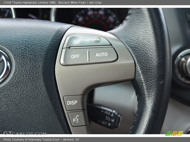 Blizzard White Pearl / Ash Gray 2008 Toyota Highlander Limited 4WD