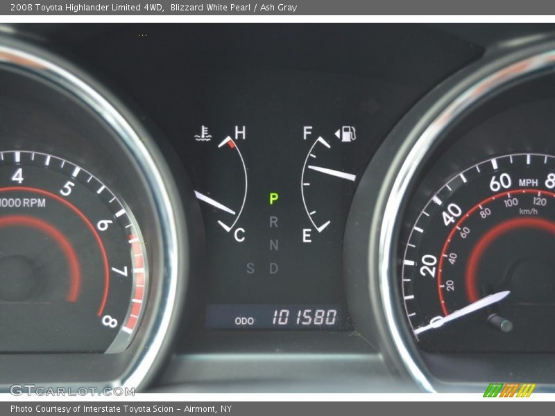 Blizzard White Pearl / Ash Gray 2008 Toyota Highlander Limited 4WD