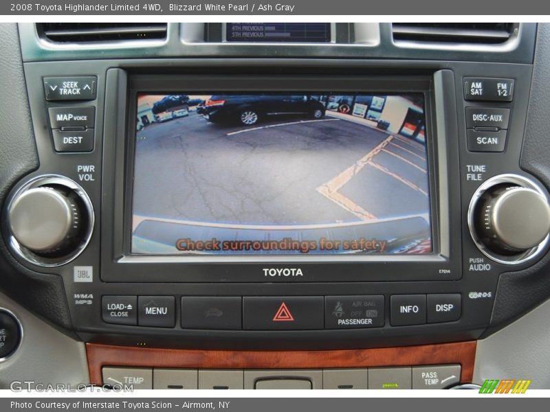 Blizzard White Pearl / Ash Gray 2008 Toyota Highlander Limited 4WD