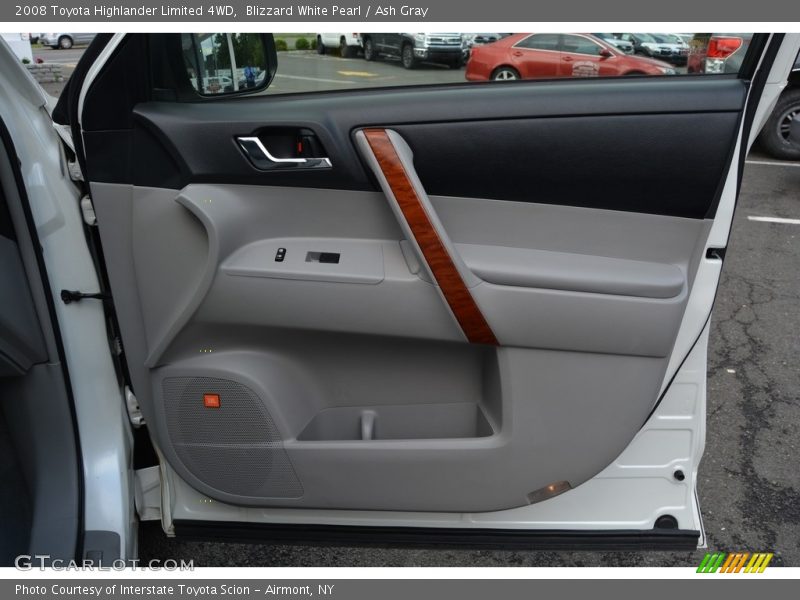 Blizzard White Pearl / Ash Gray 2008 Toyota Highlander Limited 4WD