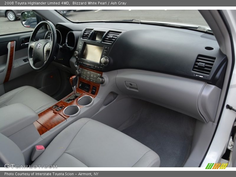 Blizzard White Pearl / Ash Gray 2008 Toyota Highlander Limited 4WD