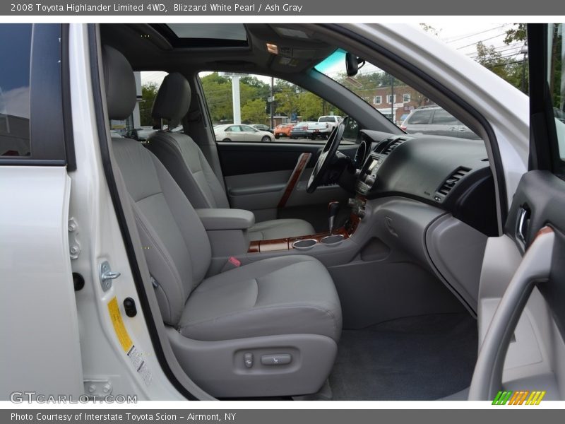 Blizzard White Pearl / Ash Gray 2008 Toyota Highlander Limited 4WD