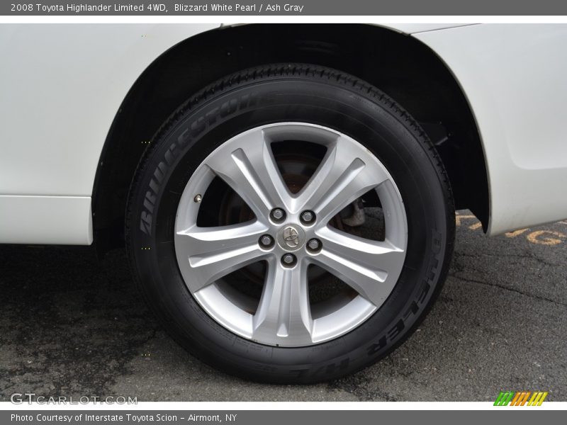 Blizzard White Pearl / Ash Gray 2008 Toyota Highlander Limited 4WD