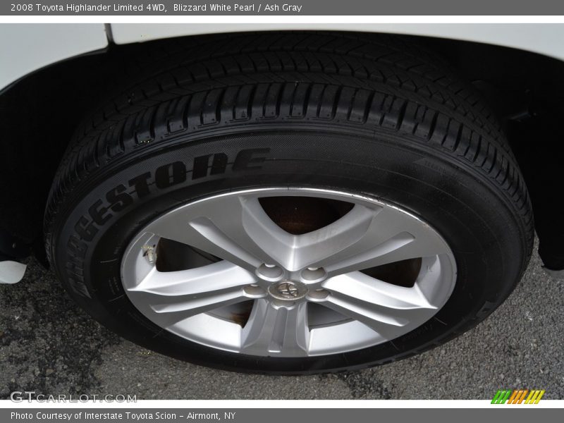 Blizzard White Pearl / Ash Gray 2008 Toyota Highlander Limited 4WD