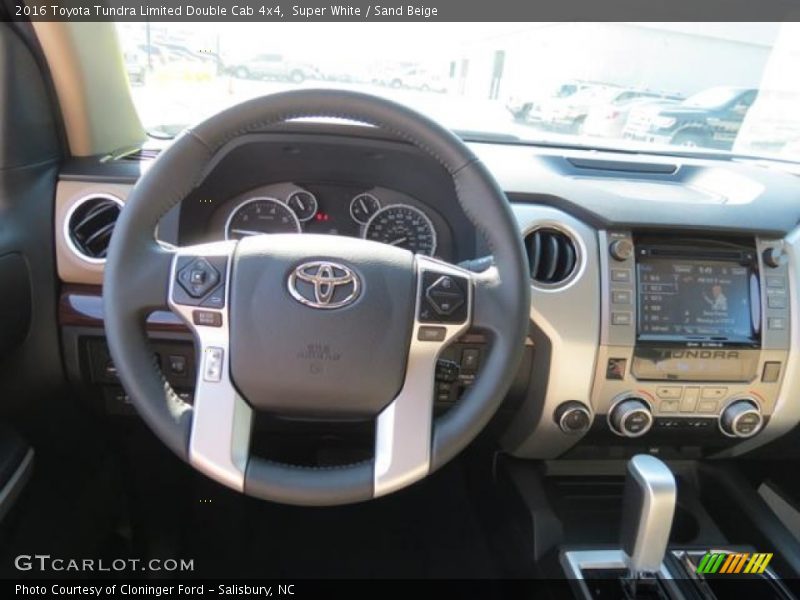 Super White / Sand Beige 2016 Toyota Tundra Limited Double Cab 4x4