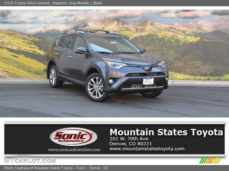 Magnetic Gray Metallic / Black 2016 Toyota RAV4 Limited