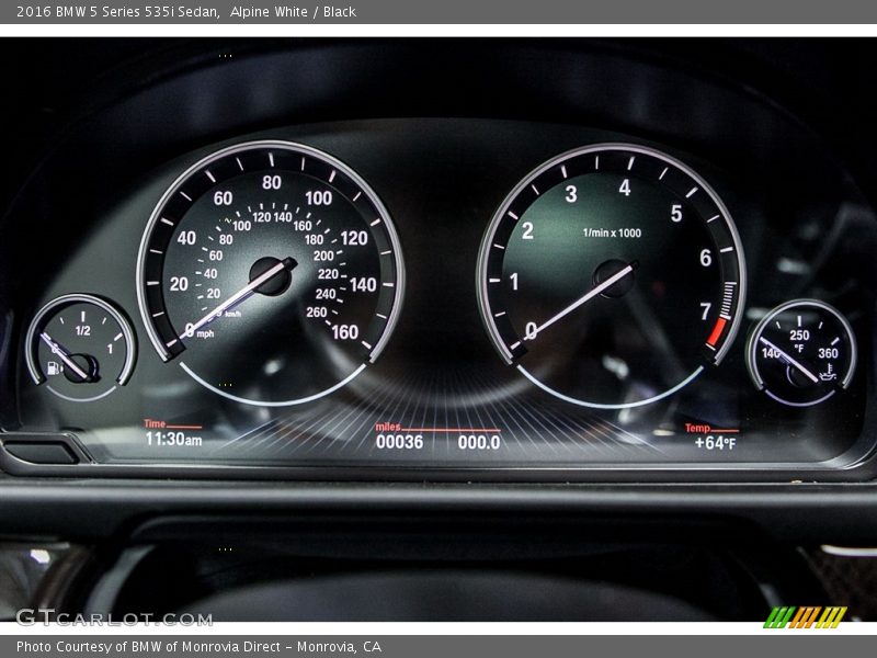 Alpine White / Black 2016 BMW 5 Series 535i Sedan