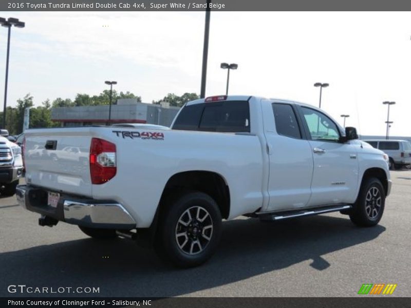 Super White / Sand Beige 2016 Toyota Tundra Limited Double Cab 4x4