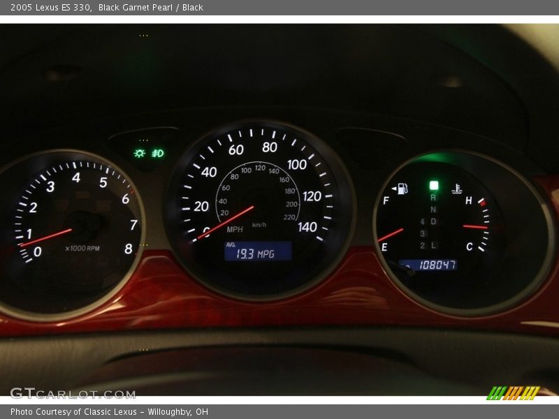 Black Garnet Pearl / Black 2005 Lexus ES 330