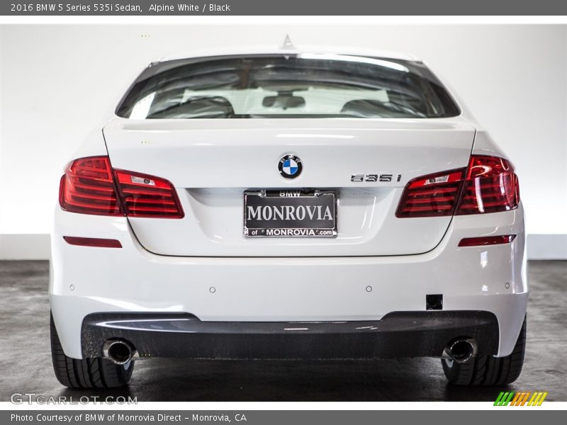 Alpine White / Black 2016 BMW 5 Series 535i Sedan