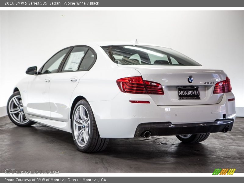 Alpine White / Black 2016 BMW 5 Series 535i Sedan