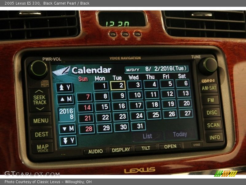 Black Garnet Pearl / Black 2005 Lexus ES 330