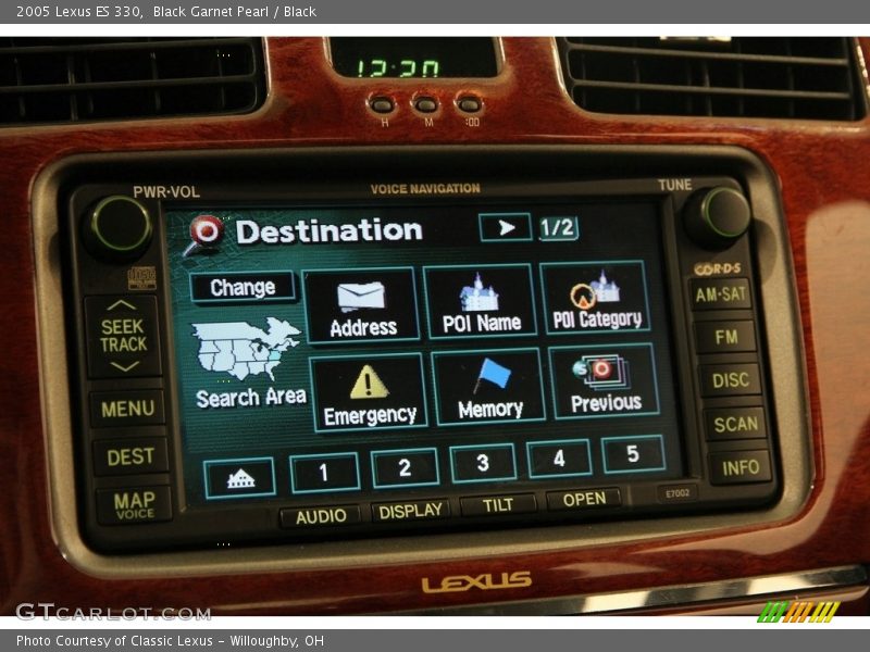 Black Garnet Pearl / Black 2005 Lexus ES 330