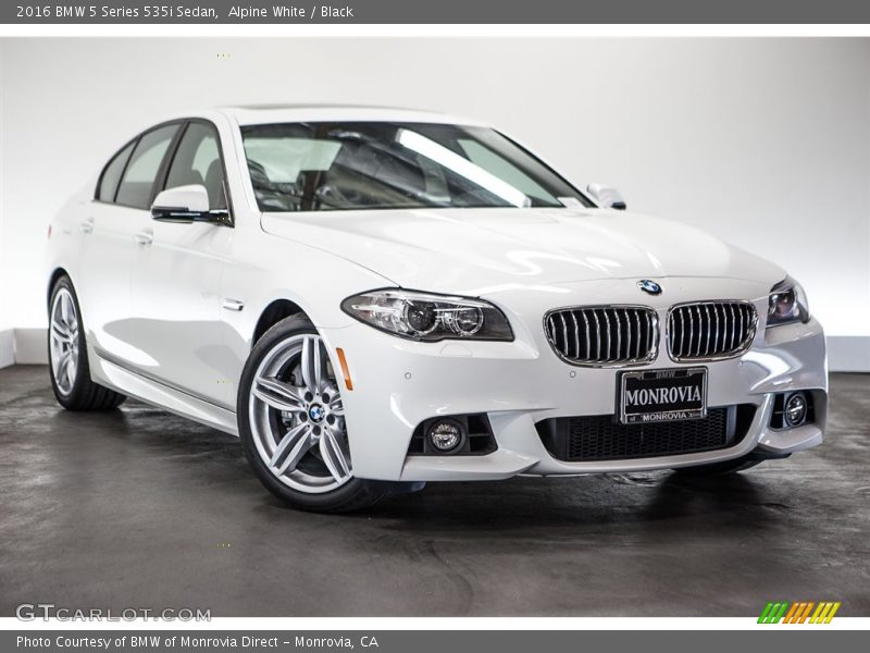 Alpine White / Black 2016 BMW 5 Series 535i Sedan