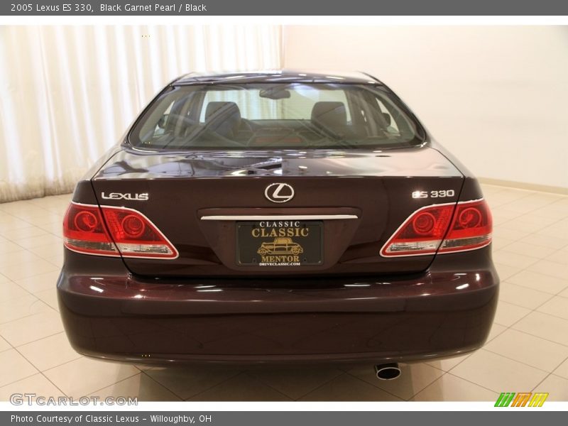 Black Garnet Pearl / Black 2005 Lexus ES 330