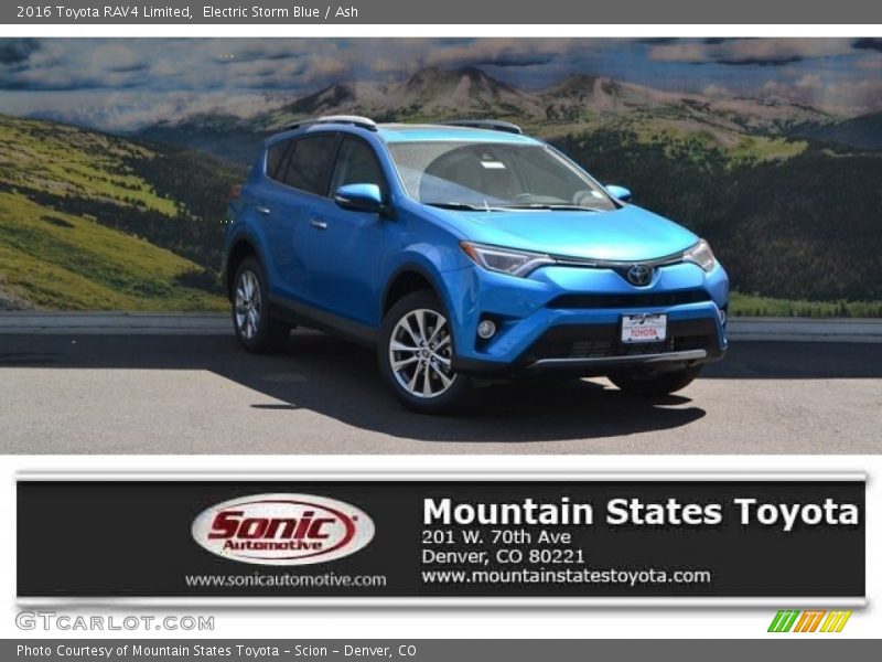 Electric Storm Blue / Ash 2016 Toyota RAV4 Limited