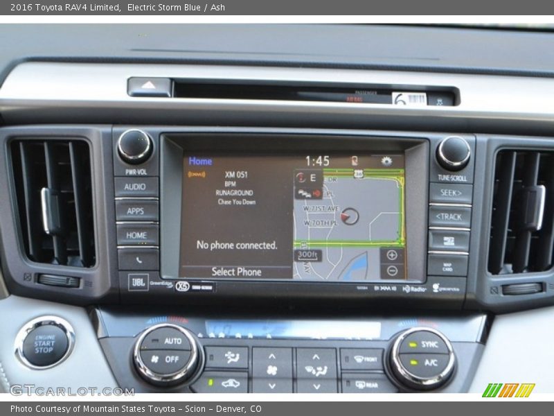 Electric Storm Blue / Ash 2016 Toyota RAV4 Limited