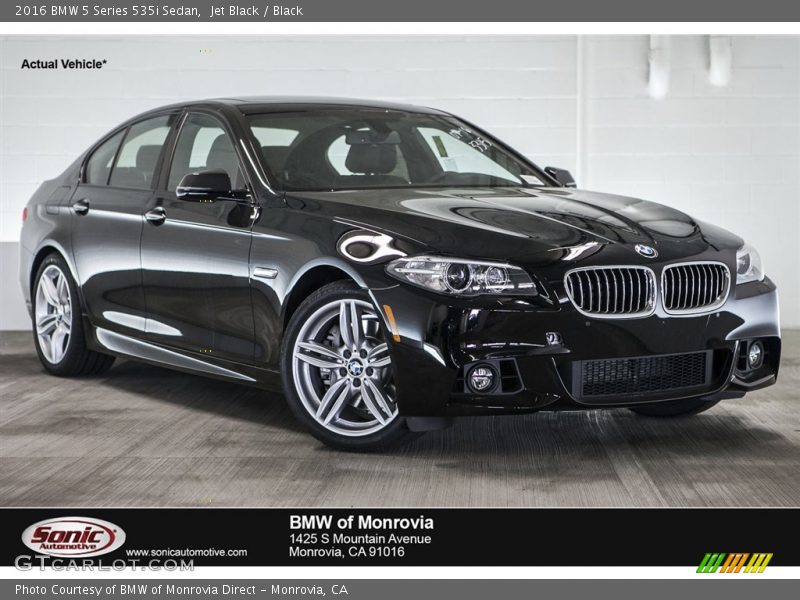 Jet Black / Black 2016 BMW 5 Series 535i Sedan