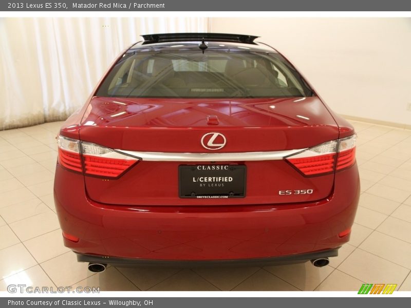 Matador Red Mica / Parchment 2013 Lexus ES 350