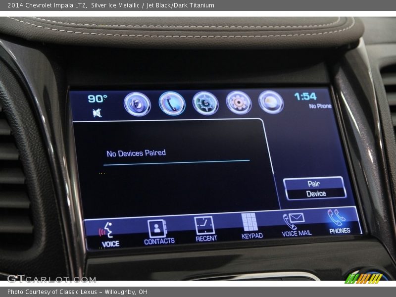 Silver Ice Metallic / Jet Black/Dark Titanium 2014 Chevrolet Impala LTZ
