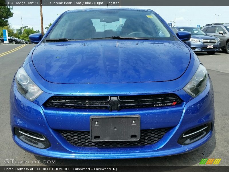 Blue Streak Pearl Coat / Black/Light Tungsten 2014 Dodge Dart SXT