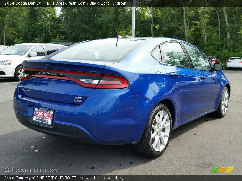 Blue Streak Pearl Coat / Black/Light Tungsten 2014 Dodge Dart SXT