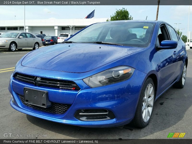 Blue Streak Pearl Coat / Black/Light Tungsten 2014 Dodge Dart SXT