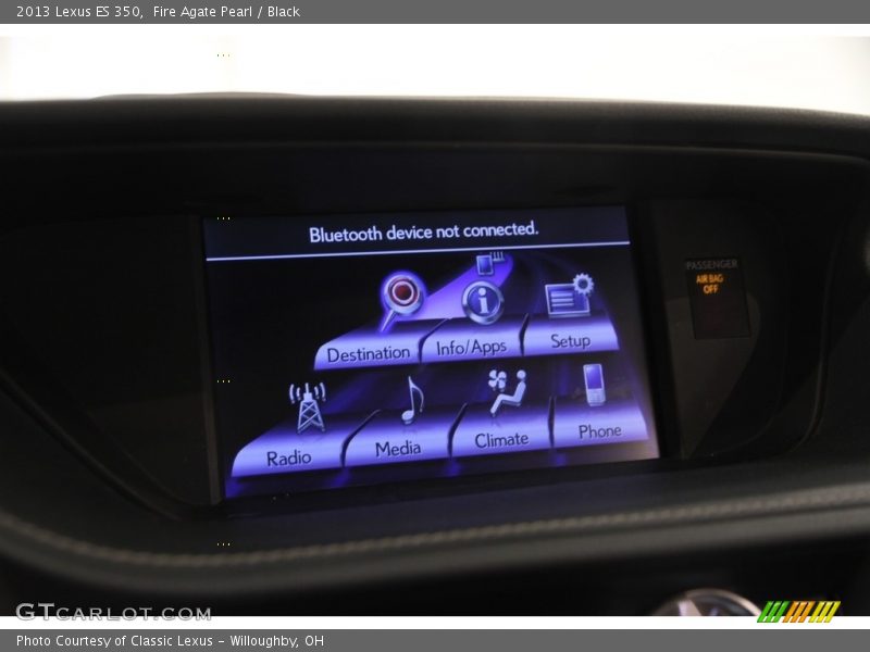 Fire Agate Pearl / Black 2013 Lexus ES 350