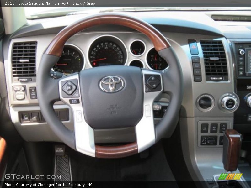 Black / Gray 2016 Toyota Sequoia Platinum 4x4