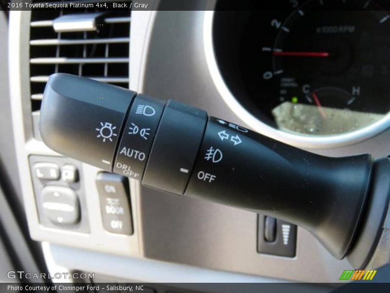 Black / Gray 2016 Toyota Sequoia Platinum 4x4