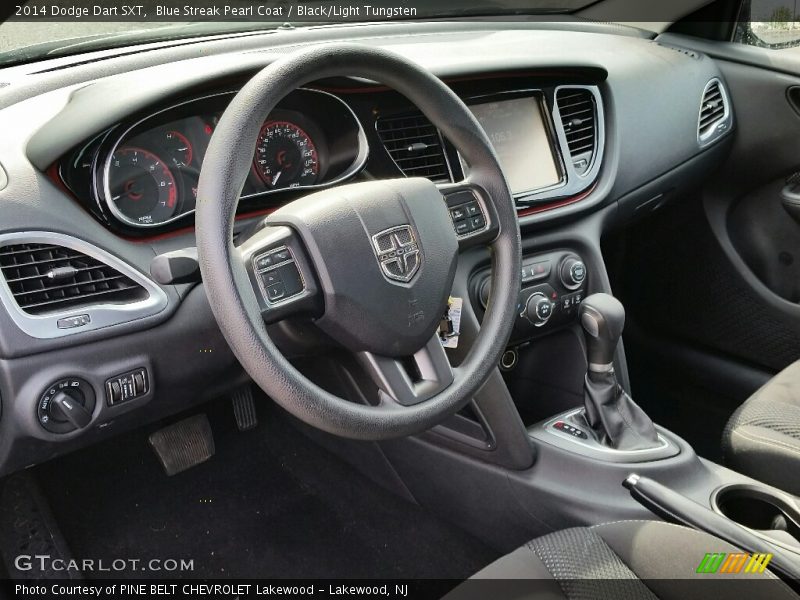 Blue Streak Pearl Coat / Black/Light Tungsten 2014 Dodge Dart SXT