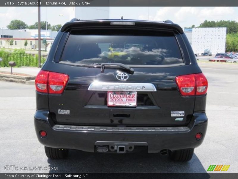 Black / Gray 2016 Toyota Sequoia Platinum 4x4
