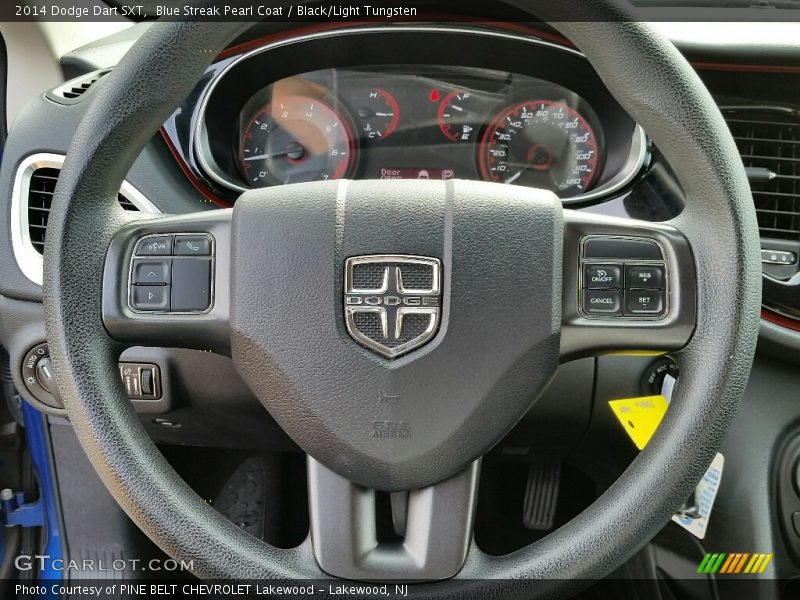 Blue Streak Pearl Coat / Black/Light Tungsten 2014 Dodge Dart SXT