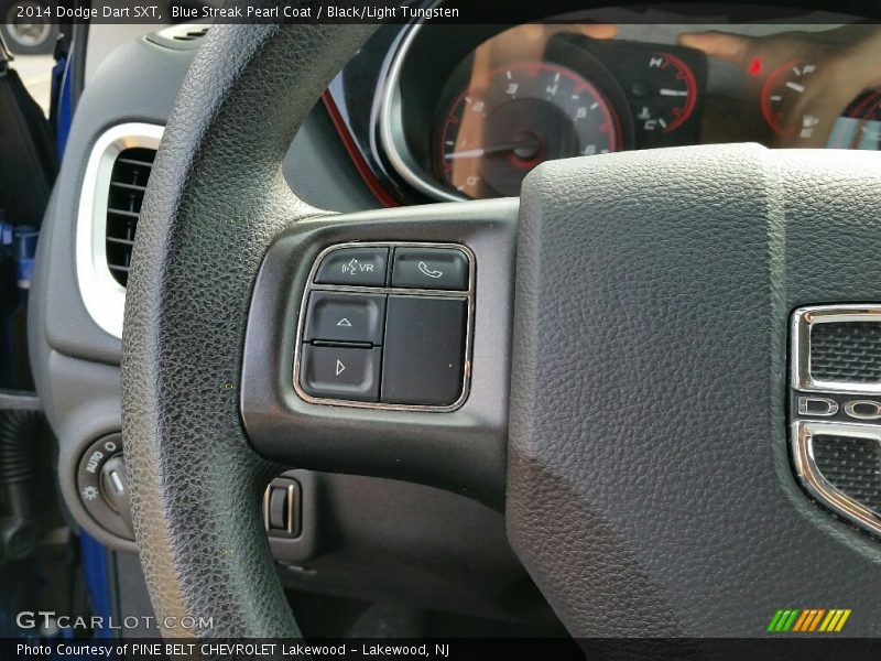 Blue Streak Pearl Coat / Black/Light Tungsten 2014 Dodge Dart SXT