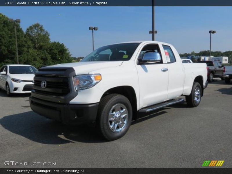 Super White / Graphite 2016 Toyota Tundra SR Double Cab