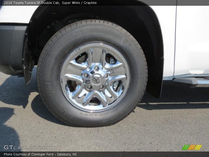 Super White / Graphite 2016 Toyota Tundra SR Double Cab