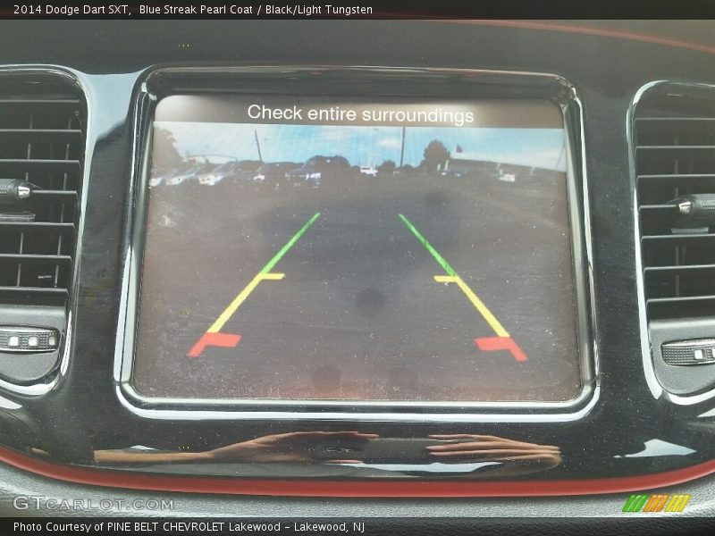 Blue Streak Pearl Coat / Black/Light Tungsten 2014 Dodge Dart SXT