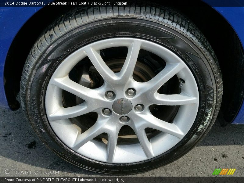 Blue Streak Pearl Coat / Black/Light Tungsten 2014 Dodge Dart SXT