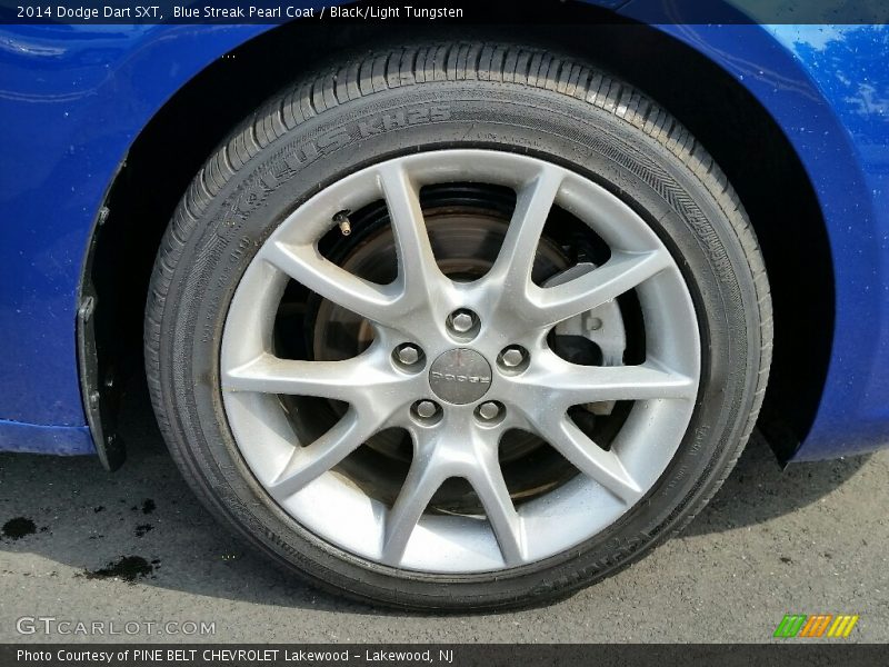 Blue Streak Pearl Coat / Black/Light Tungsten 2014 Dodge Dart SXT