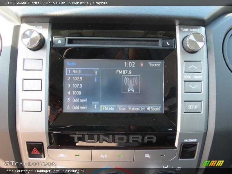 Super White / Graphite 2016 Toyota Tundra SR Double Cab