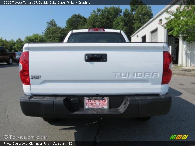 Super White / Graphite 2016 Toyota Tundra SR Double Cab