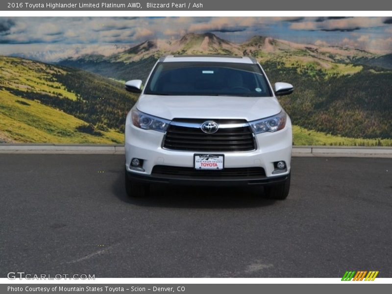 Blizzard Pearl / Ash 2016 Toyota Highlander Limited Platinum AWD