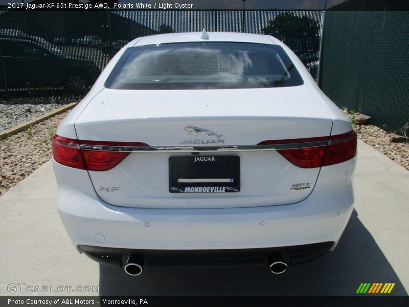 Polaris White / Light Oyster 2017 Jaguar XF 35t Prestige AWD