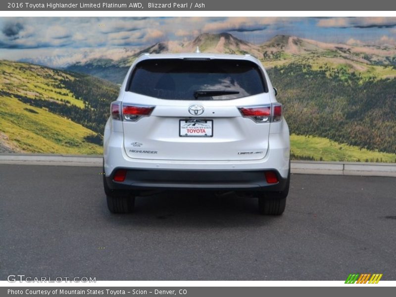 Blizzard Pearl / Ash 2016 Toyota Highlander Limited Platinum AWD