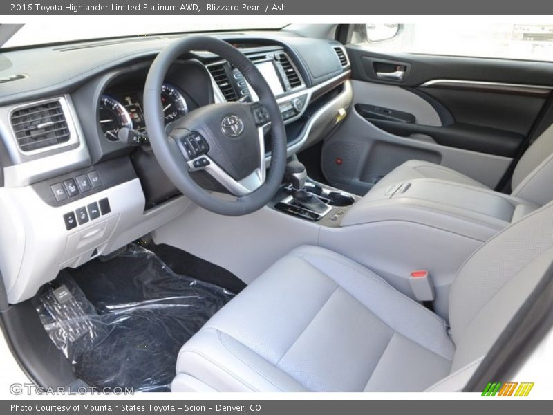 Blizzard Pearl / Ash 2016 Toyota Highlander Limited Platinum AWD