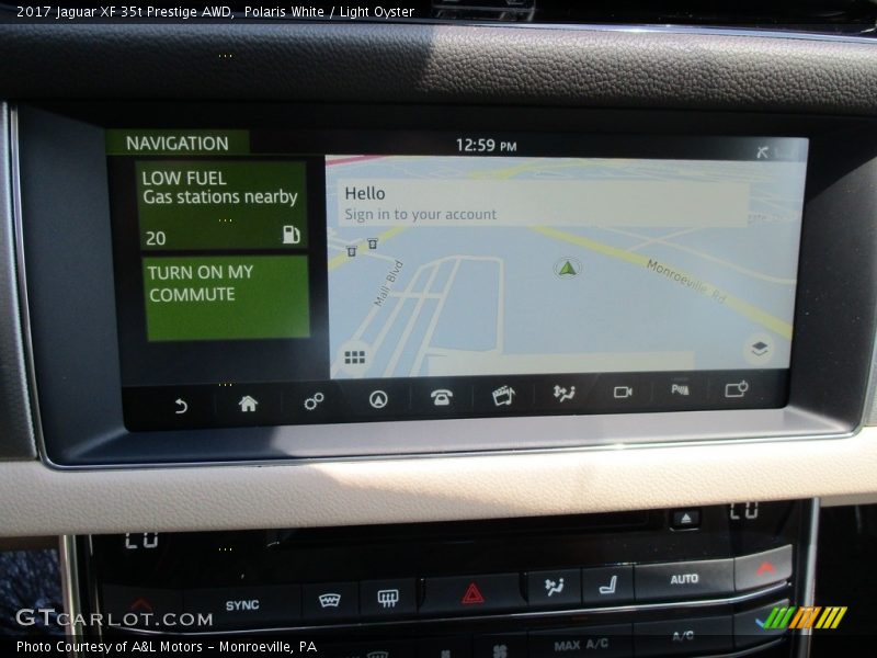 Polaris White / Light Oyster 2017 Jaguar XF 35t Prestige AWD